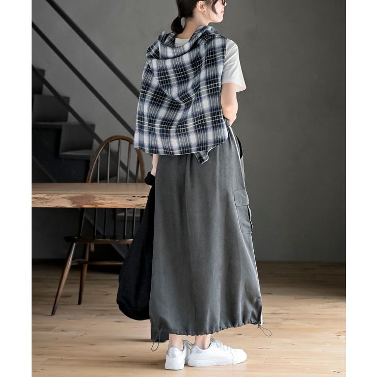 サイドライン入りカーゴスカート | rps | 詳細画像4 