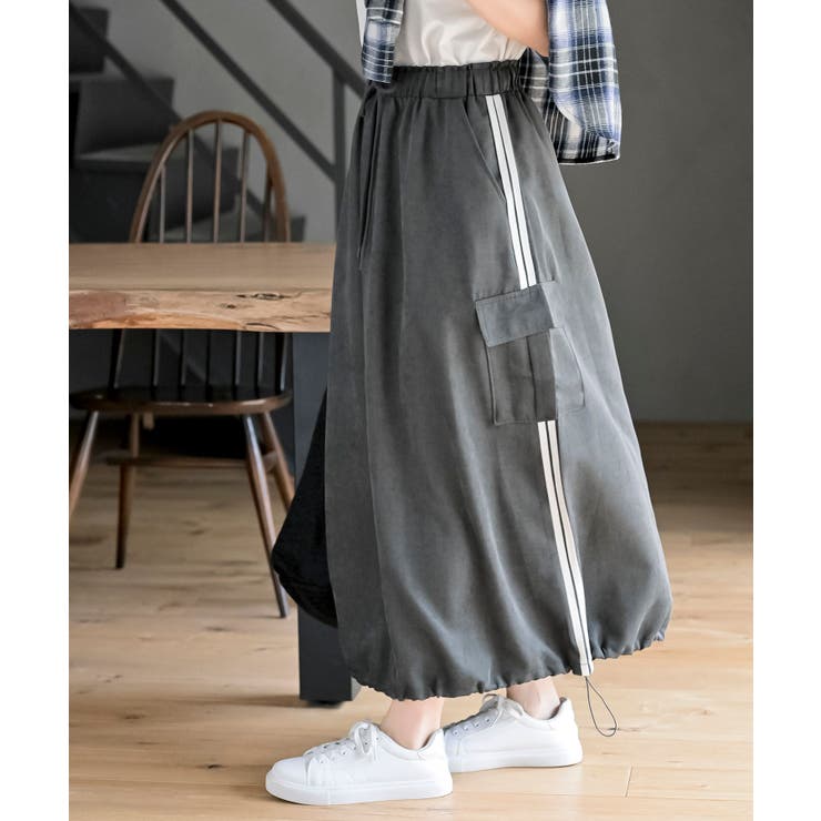 CHACグレー | サイドライン入りカーゴスカート | rps