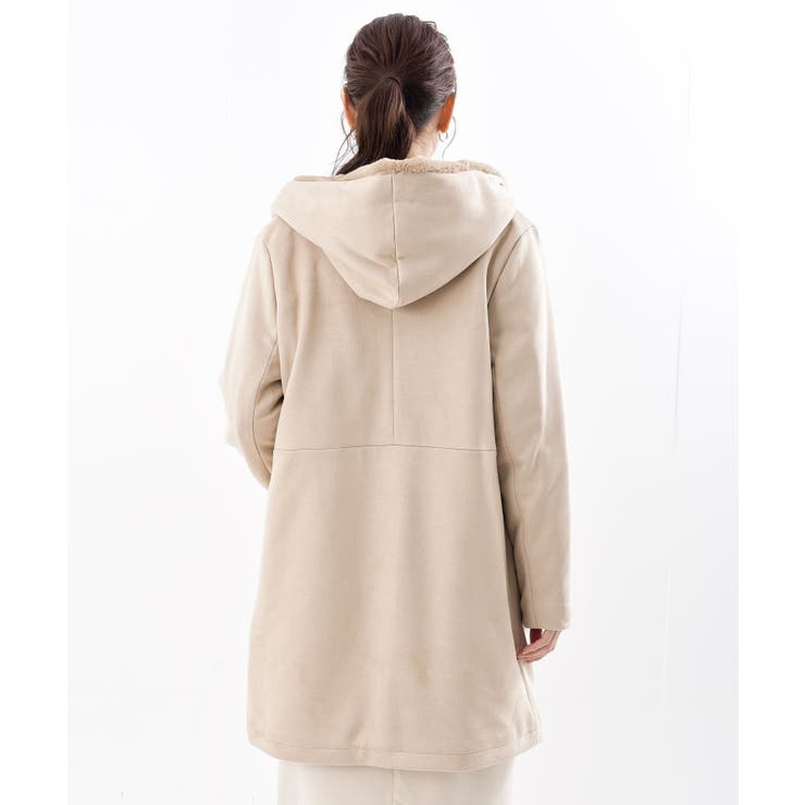 スエードボンディングフード付きコート[品番：RPSW0000791]｜rps