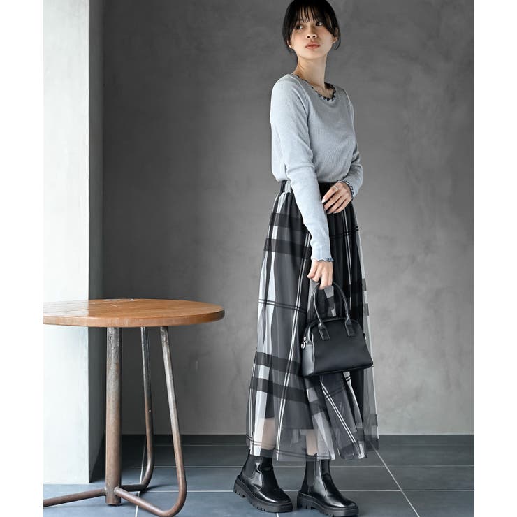 ラメ混リブ配色メローカットソー | rps | 詳細画像11 