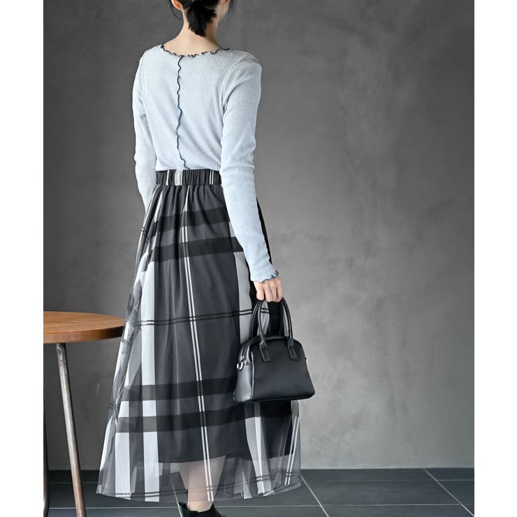 ラメ混リブ配色メローカットソー | rps | 詳細画像12 