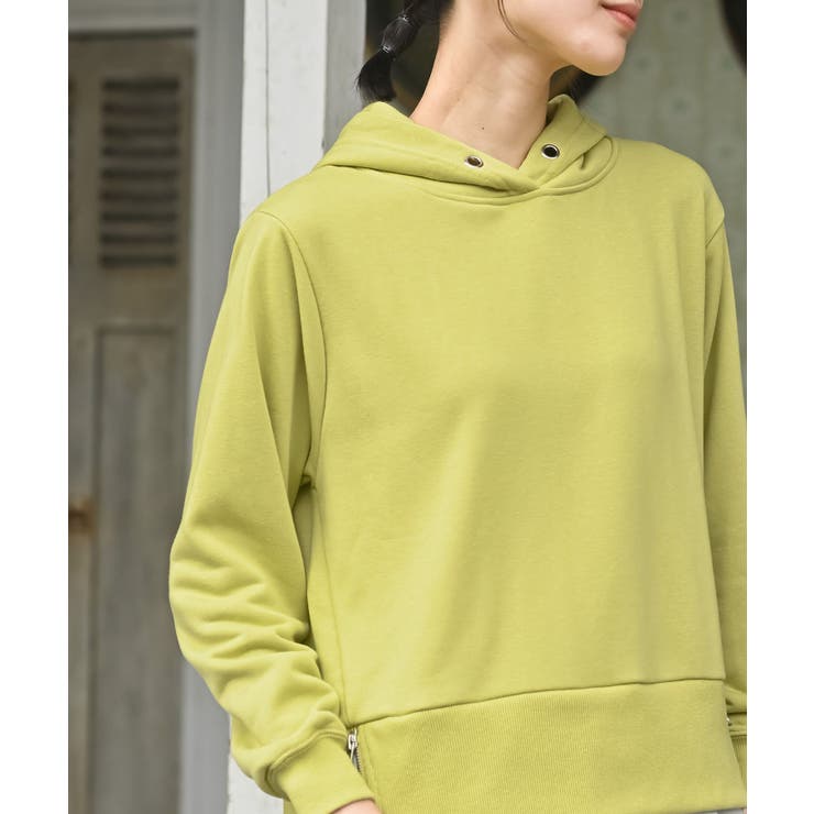 裏毛×布帛レイヤー風パーカー | rps | 詳細画像24 