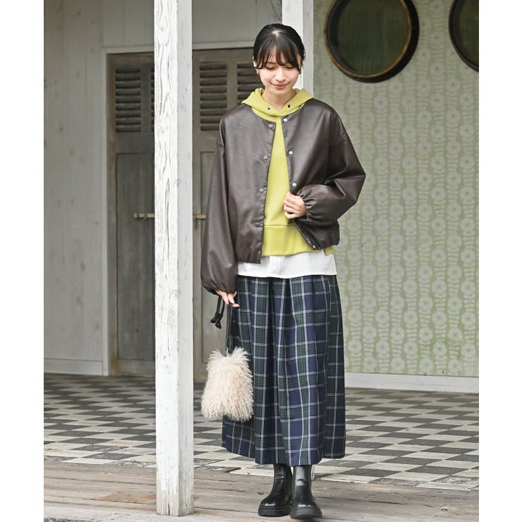 裏毛×布帛レイヤー風パーカー | rps | 詳細画像28 