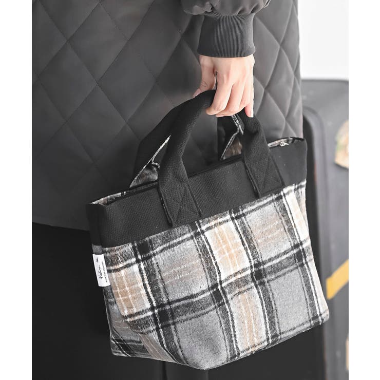 起毛チェックミニトートＢＡＧ | rps | 詳細画像9 