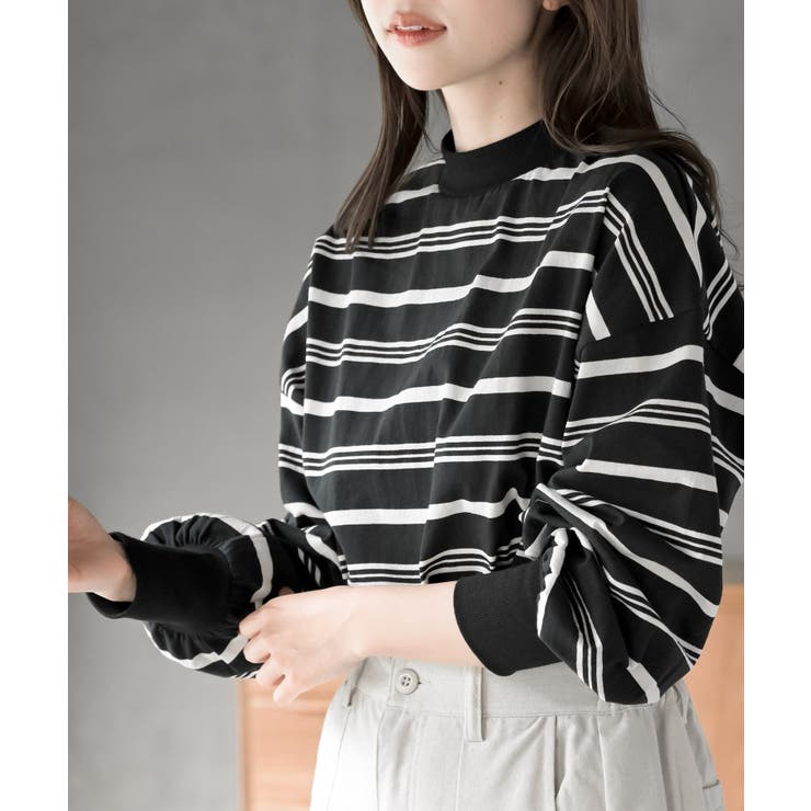 ボリュームスリーブリブハイネックロンＴ | rps | 詳細画像20 