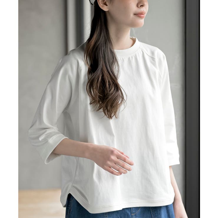 クルーネックラグランワイド７分袖Ｔ | rps | 詳細画像1 