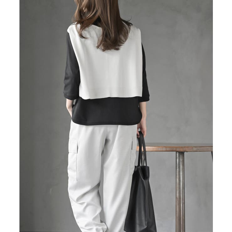 クルーネックラグランワイド７分袖Ｔ | rps | 詳細画像12 