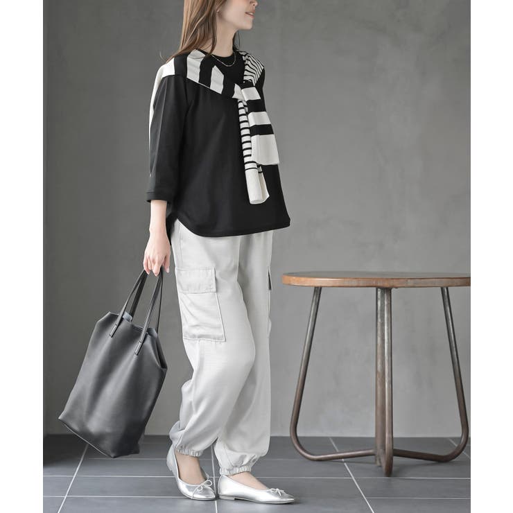 クルーネックラグランワイド７分袖Ｔ | rps | 詳細画像13 