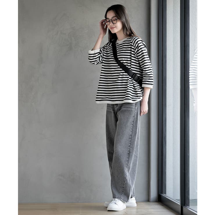 クルーネックラグランワイド７分袖Ｔ | rps | 詳細画像18 