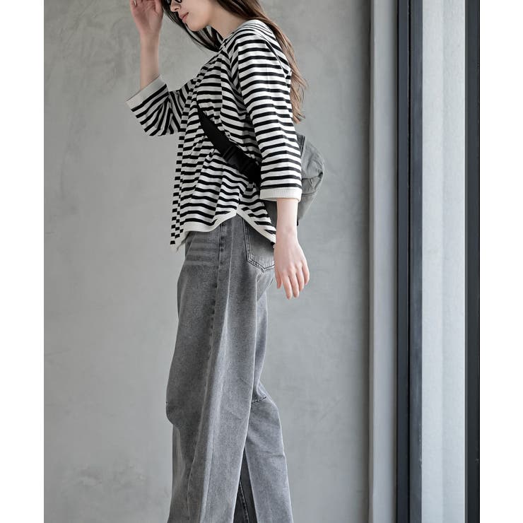 クルーネックラグランワイド７分袖Ｔ | rps | 詳細画像19 