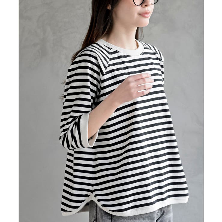 クルーネックラグランワイド７分袖Ｔ | rps | 詳細画像25 