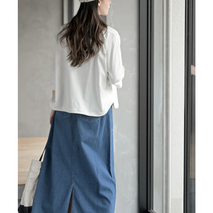 クルーネックラグランワイド７分袖Ｔ | rps | 詳細画像4 