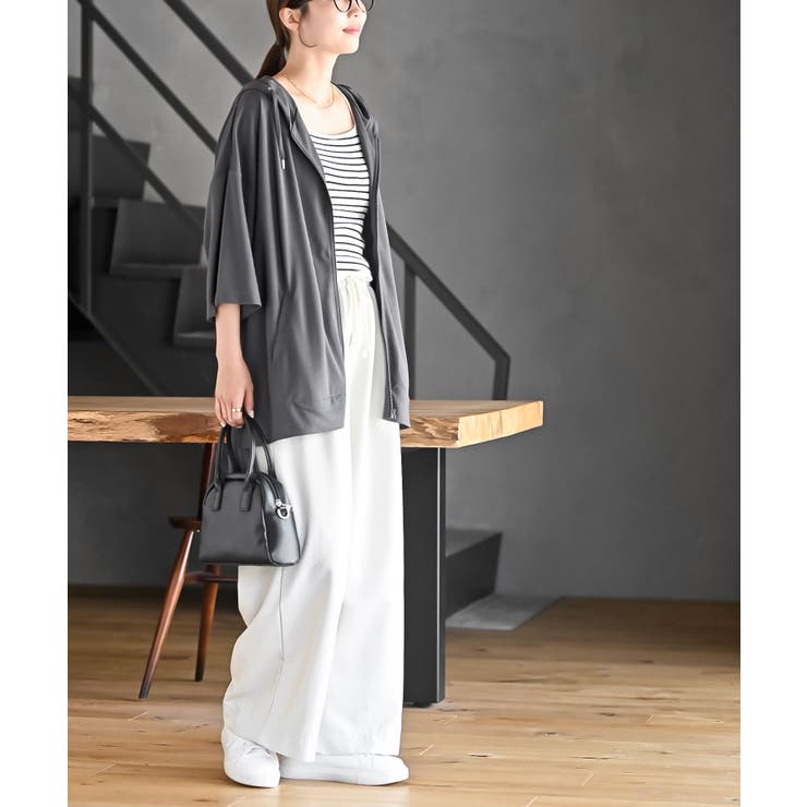 接触冷感ゆるジップパーカー | rps | 詳細画像13 