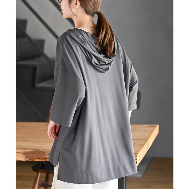 接触冷感ゆるジップパーカー | rps | 詳細画像16 