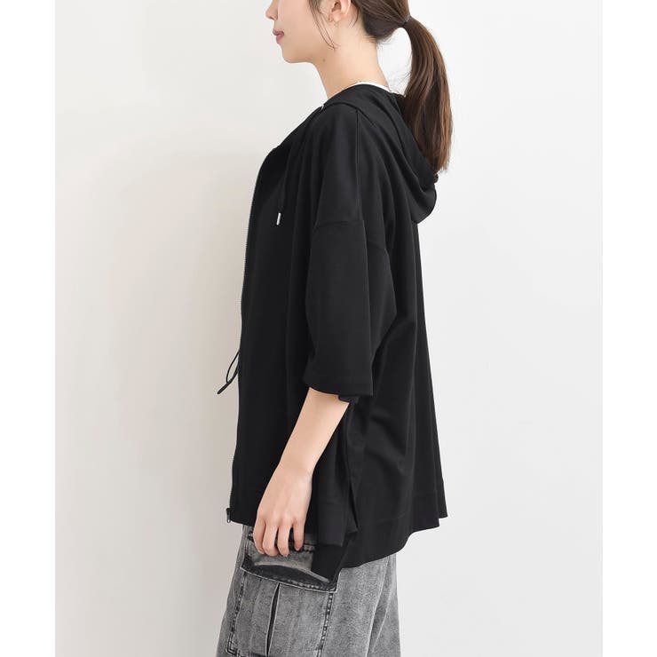 接触冷感ゆるジップパーカー | rps | 詳細画像26 