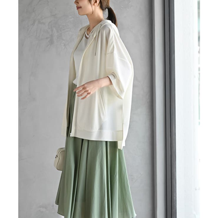 接触冷感ゆるジップパーカー | rps | 詳細画像3 