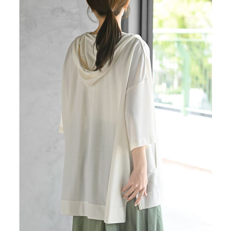 接触冷感ゆるジップパーカー | rps | 詳細画像8 