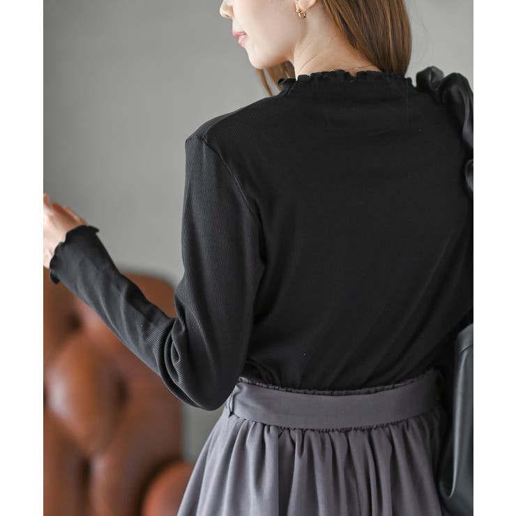 襟シャーリングメローカットソー | rps | 詳細画像24 