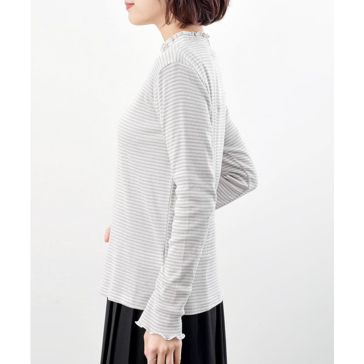 襟シャーリングメローカットソー | rps | 詳細画像36 