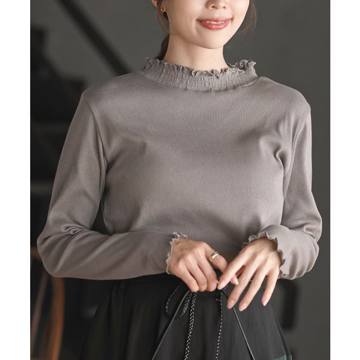 襟シャーリングメローカットソー | rps | 詳細画像6 