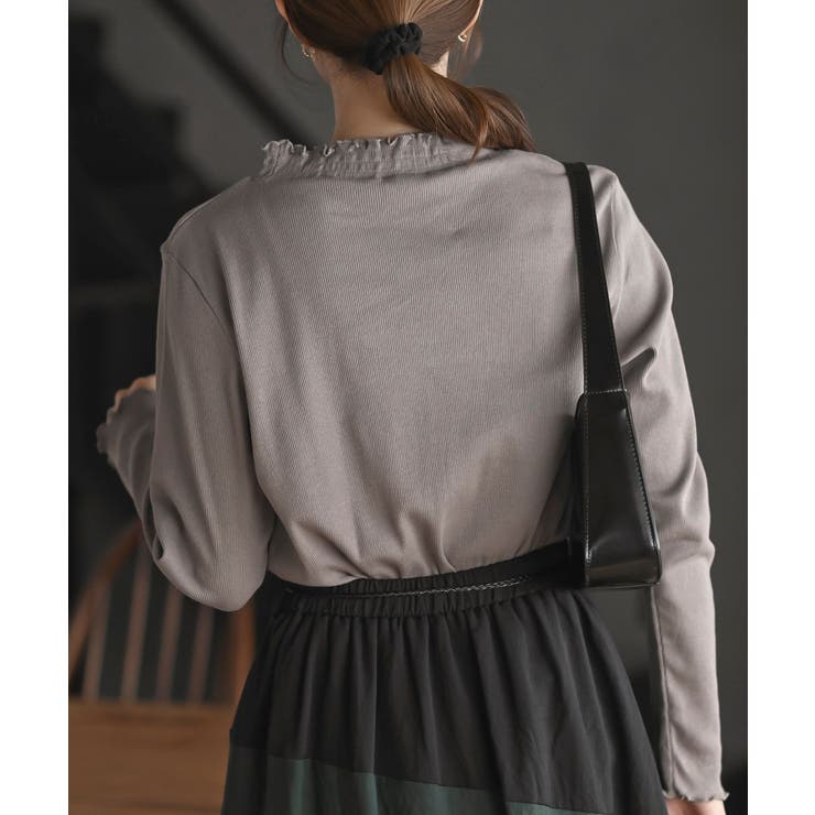 襟シャーリングメローカットソー | rps | 詳細画像8 