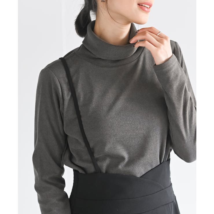 吸湿発熱加工タートルネックカットソー | rps | 詳細画像1 