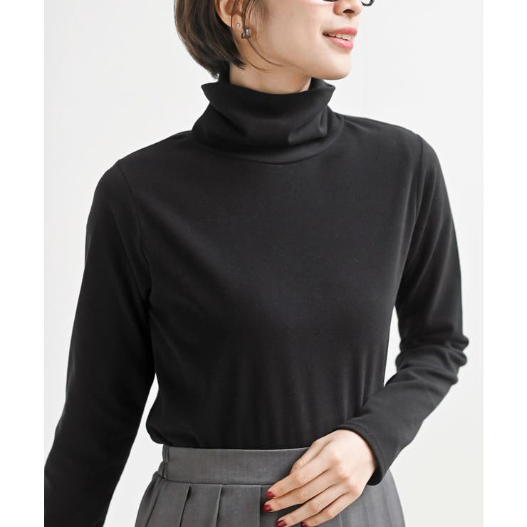 吸湿発熱加工タートルネックカットソー | rps | 詳細画像23 