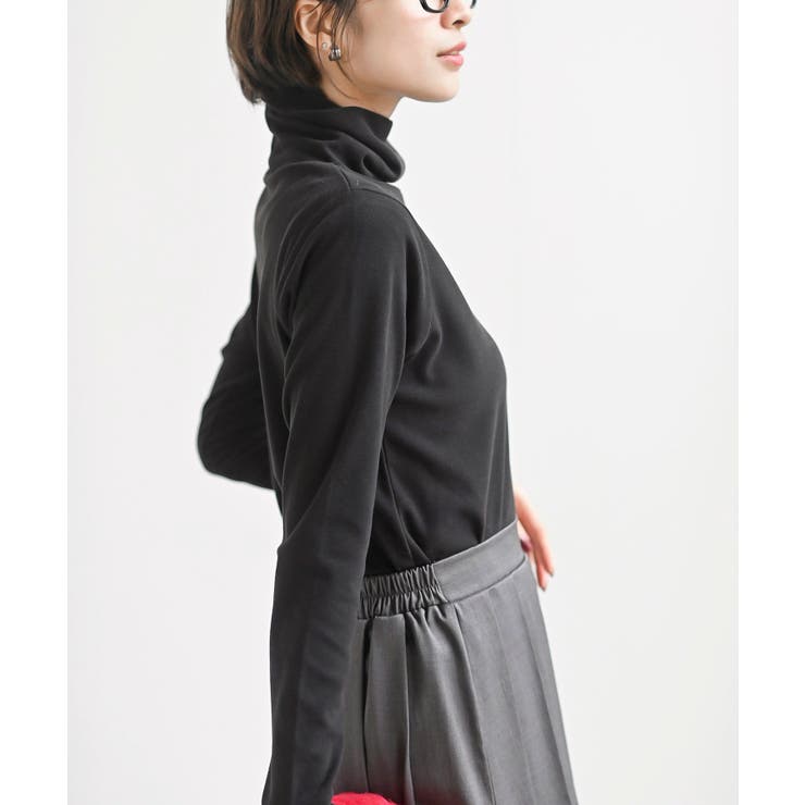 吸湿発熱加工タートルネックカットソー | rps | 詳細画像26 