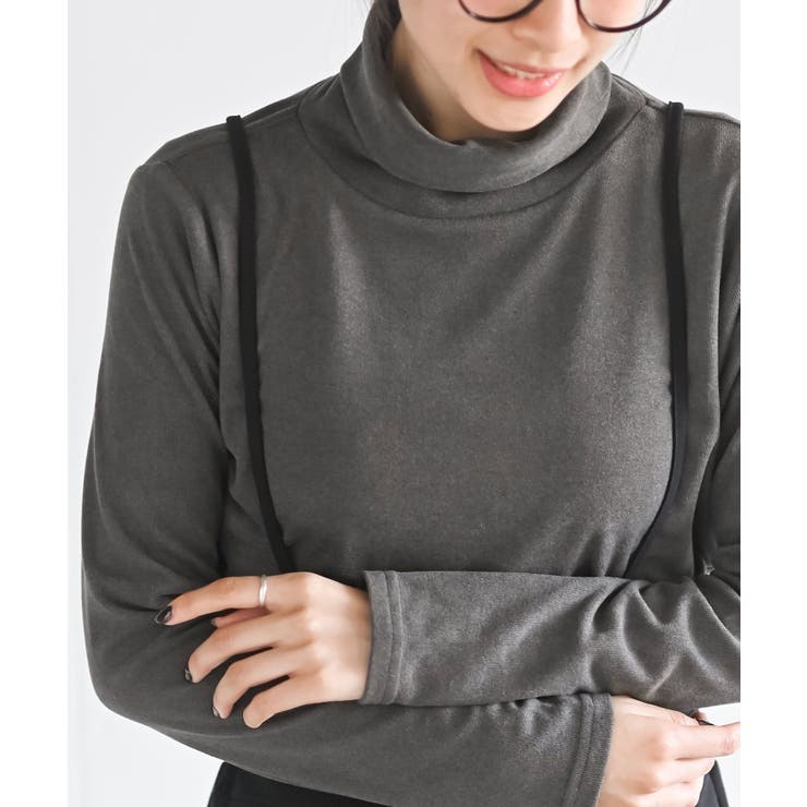 吸湿発熱加工タートルネックカットソー | rps | 詳細画像6 