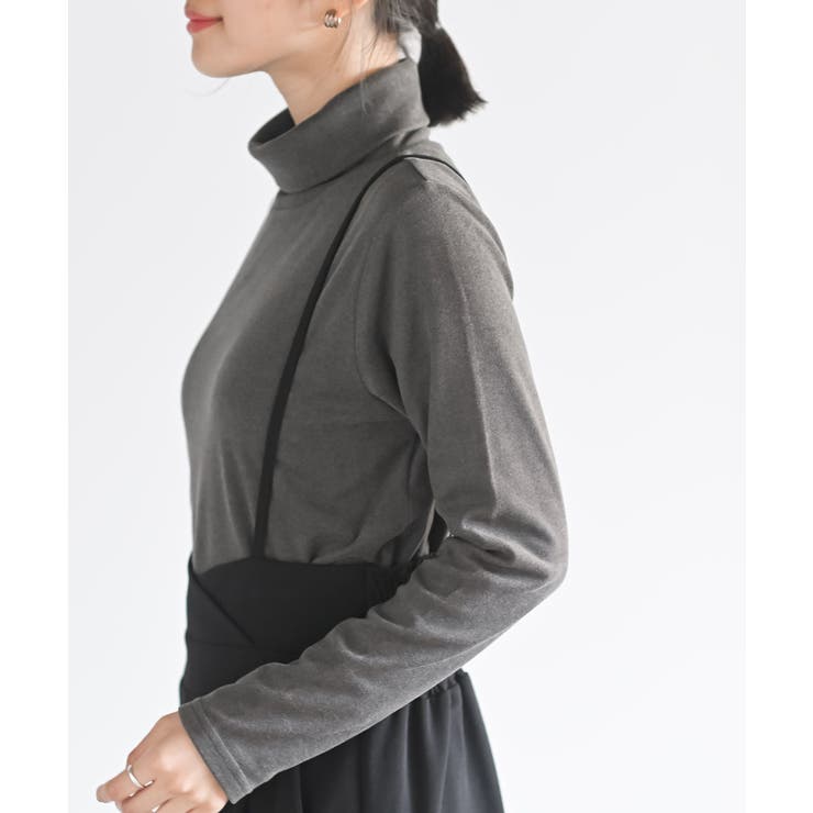 吸湿発熱加工タートルネックカットソー | rps | 詳細画像7 