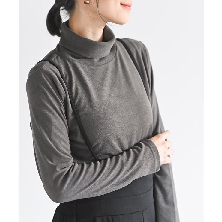 吸湿発熱加工タートルネックカットソー | rps | 詳細画像9 