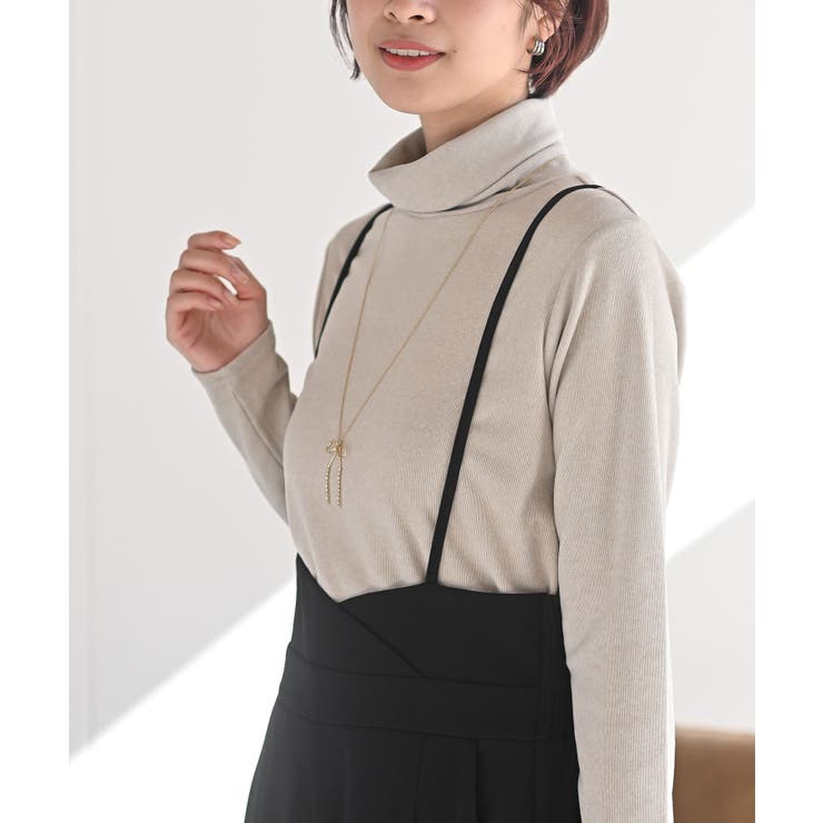 モカ | 吸湿発熱加工タートルネックカットソー | rps