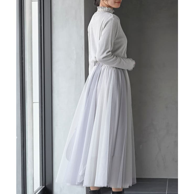 リブニットソー衿シャ－リングカットソー | rps | 詳細画像12 