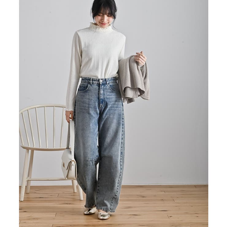 リブニットソー衿シャ－リングカットソー | rps | 詳細画像2 