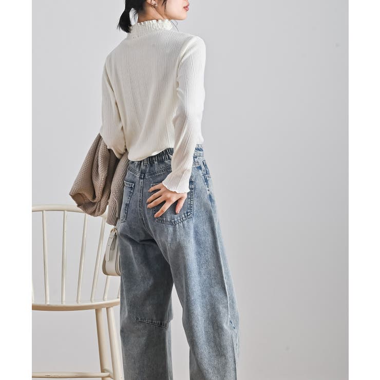 リブニットソー衿シャ－リングカットソー | rps | 詳細画像4 