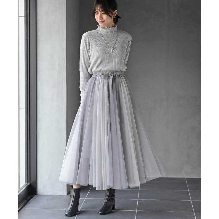 リブニットソー衿シャ－リングカットソー | rps | 詳細画像9 