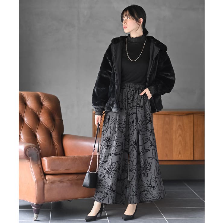 シアーリブ切替ハイネックカットソー | rps | 詳細画像16 