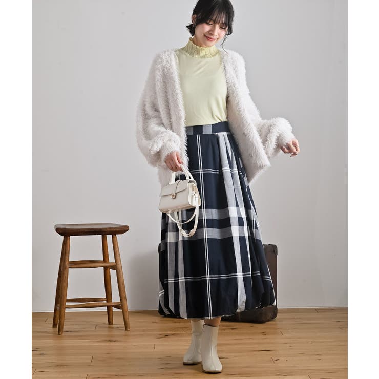 シアーリブ切替ハイネックカットソー | rps | 詳細画像17 