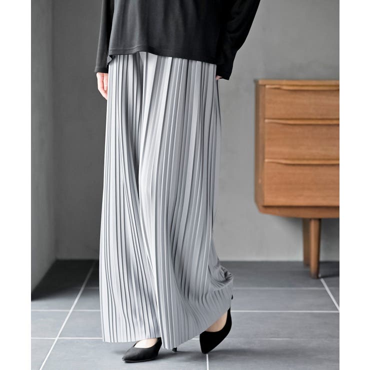 ライトグレー | プリーツワイドパンツ | rps