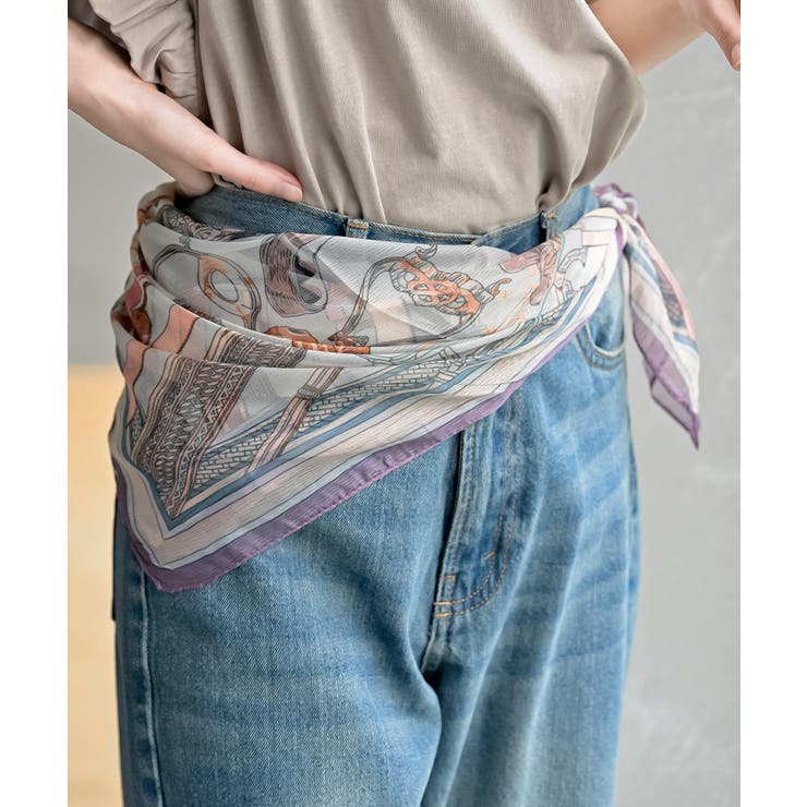 パープル | リング付きスカーフ | rps