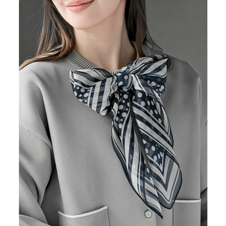 ネイビー | リング付きスカーフ | rps