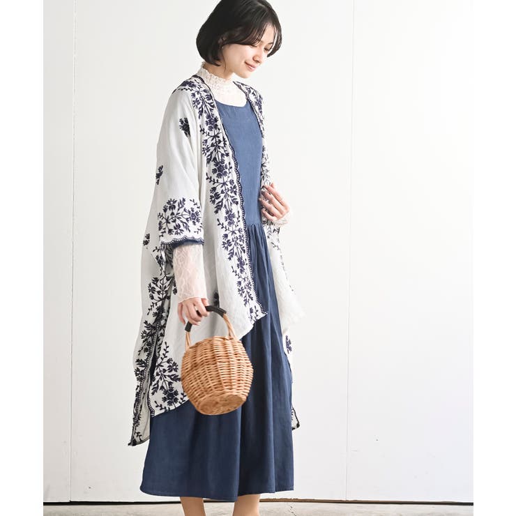 刺繍ストールポンチョ[品番：RPSW0003557]｜rps（アールピーエス