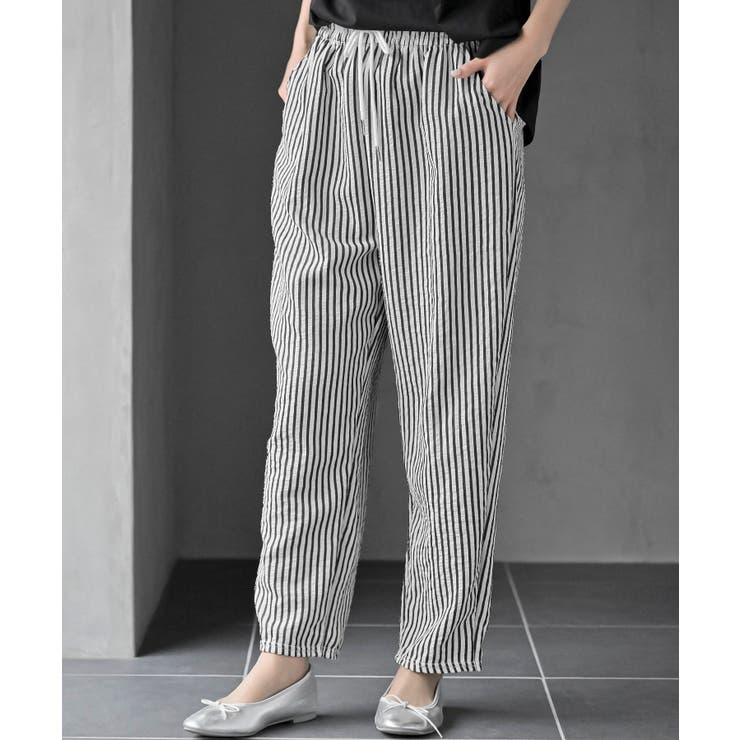 ブラック | ストライプイージーパンツ | rps