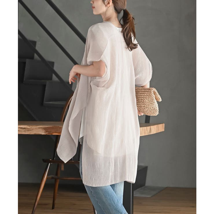 プリーツシアーカーディガン | rps | 詳細画像11 