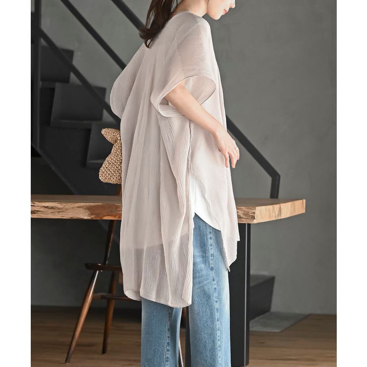 プリーツシアーカーディガン | rps | 詳細画像12 