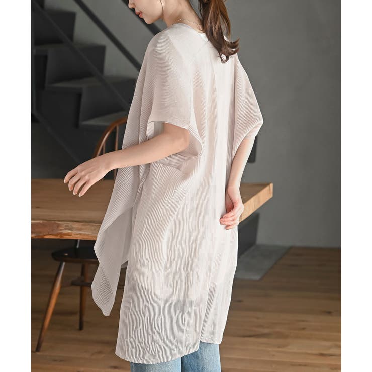 プリーツシアーカーディガン | rps | 詳細画像15 