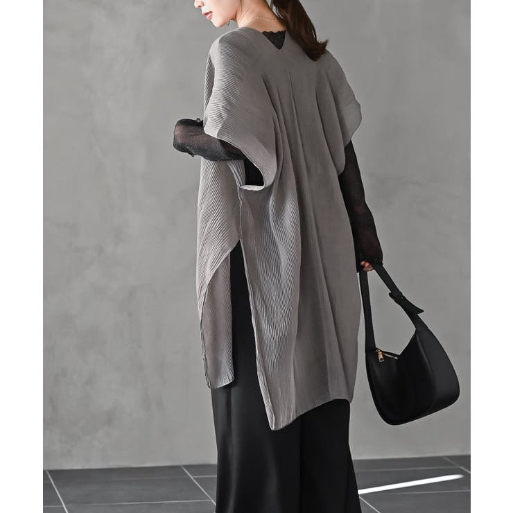 プリーツシアーカーディガン | rps | 詳細画像3 