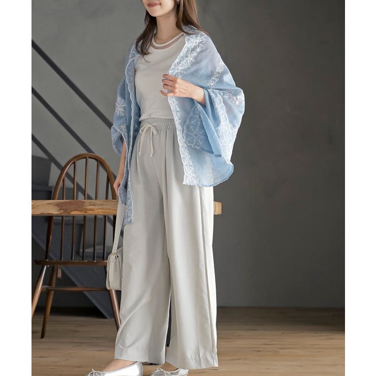 刺繍大判ストール | rps | 詳細画像18 