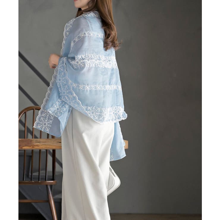 刺繍大判ストール | rps | 詳細画像19 