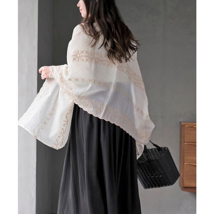 刺繍大判ストール | rps | 詳細画像3 